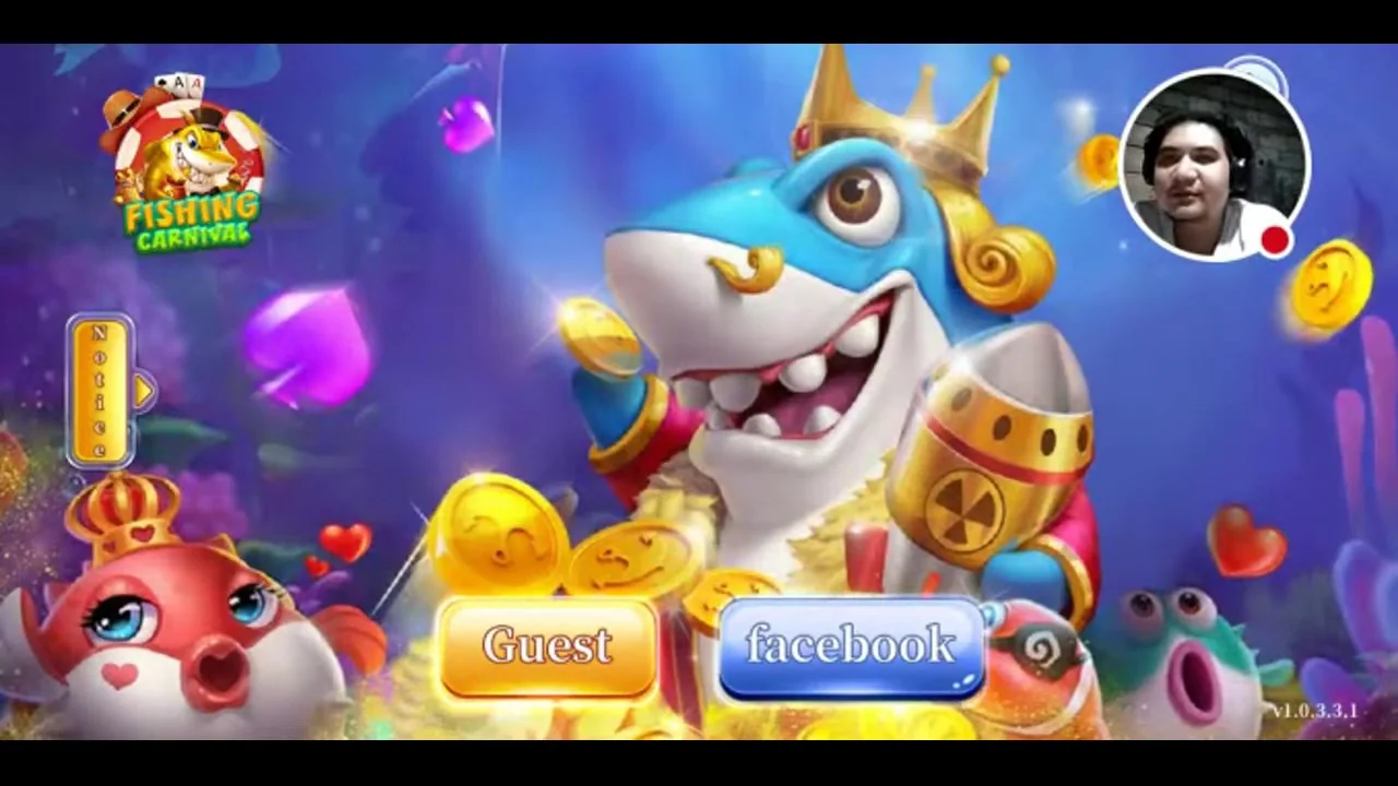 Arena target ikan dan meriam dalam permainan mobile