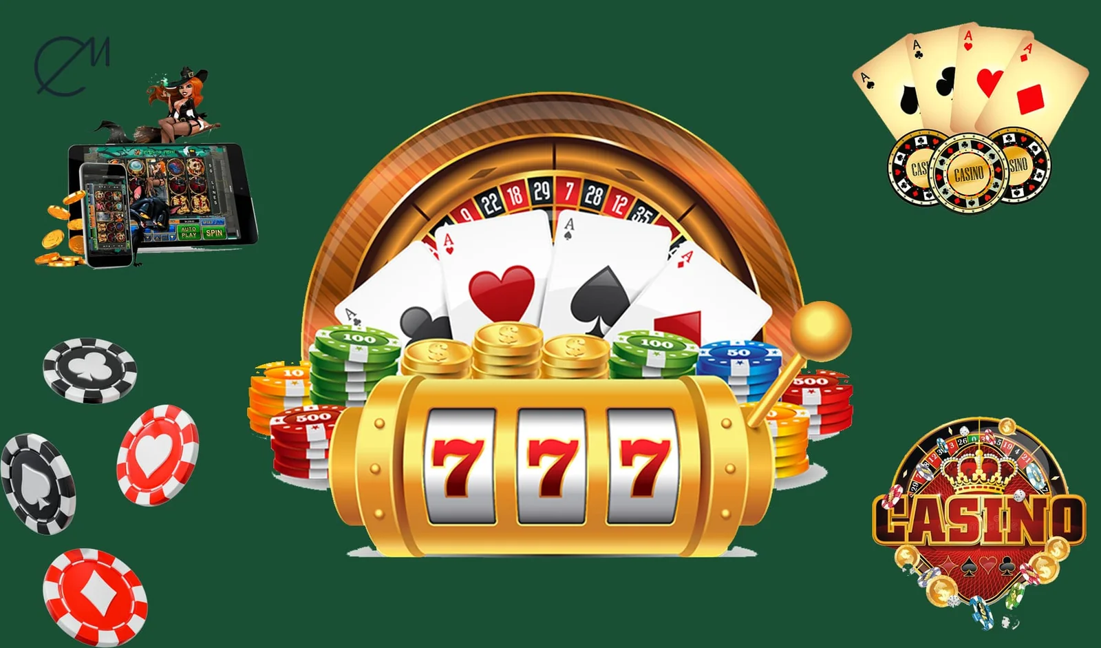 Meja baccarat digital dengan kartu permainan